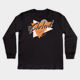 Retro Cleveland Kids Long Sleeve T-Shirt